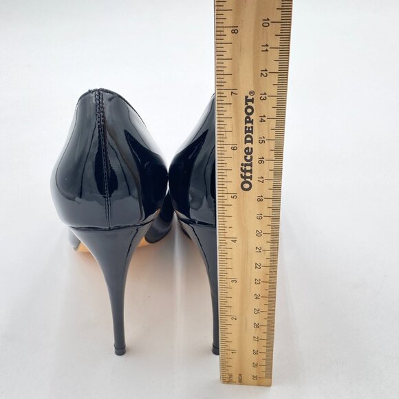 FSJ Black Formal Pointed Toe Pumps High Heel Sexy Stilettos Slip On Office Shoe - Picture 5 of 8
